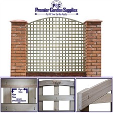 6ft x 5ft Privacy Arch Top