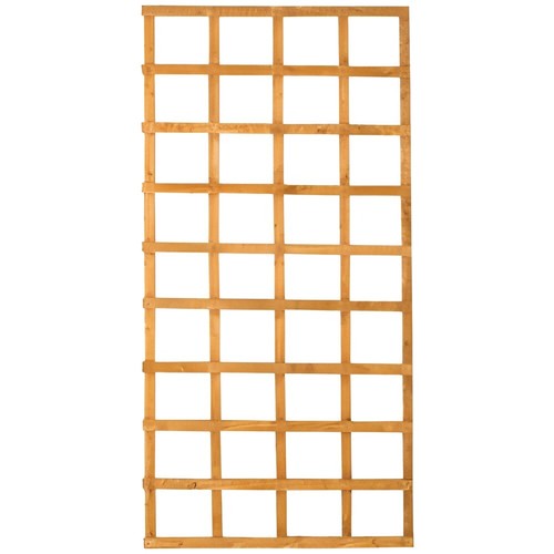 6ft 3ft square lattice fence - x,