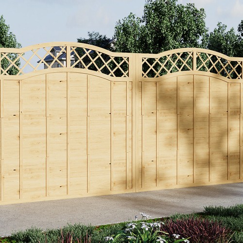 Privacy wooden fence - privacy, garden