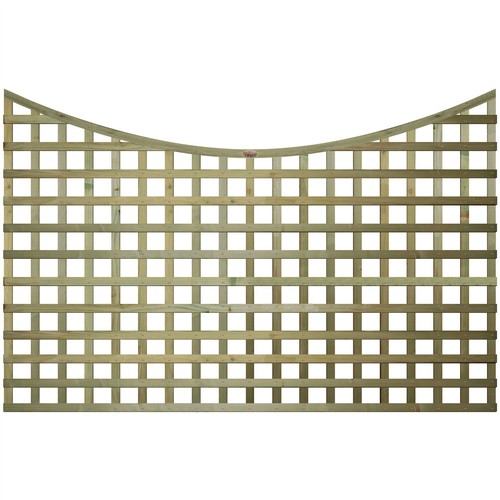 6ft 4ft concave top privacy - x,